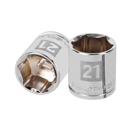 Socket, 6 Points, 3/8" Drive, 21mm TRUPER
