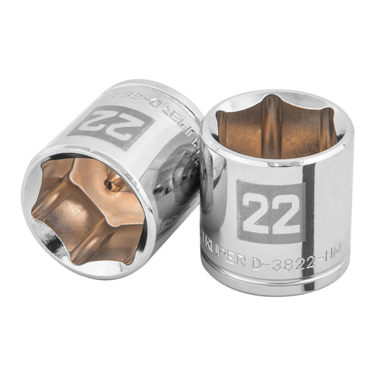 Socket, 6 Points, 3/8" Drive, 22mm TRUPER
