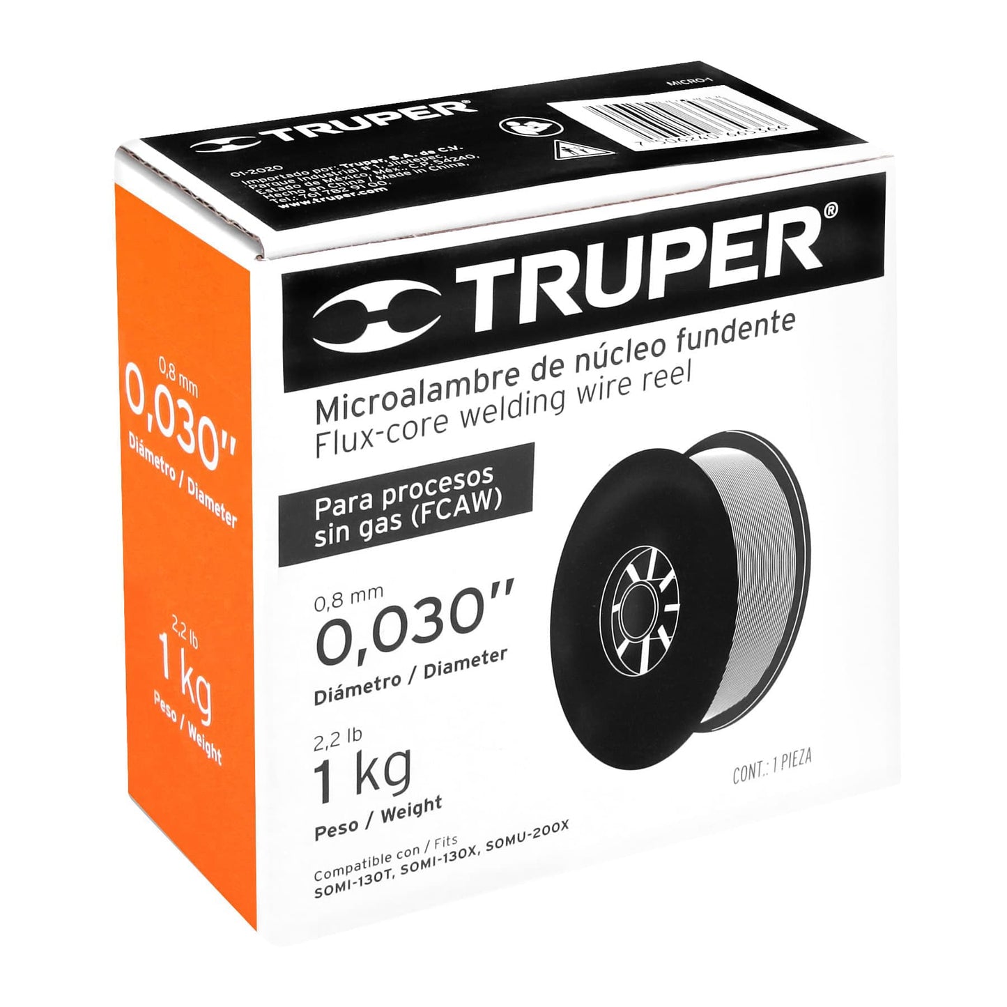 Box Of Flux-Cored Micro-Wire, .030", 1 kg TRUPER