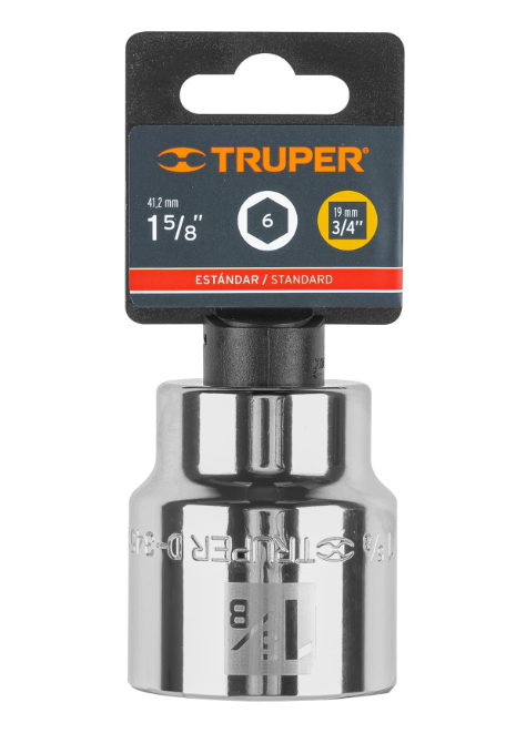 Socket, 3/4" Drive, 1-5/8" 6-Point TRUPER