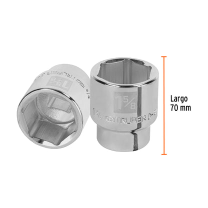 Socket, 3/4" Drive, 1-5/8" 6-Point TRUPER