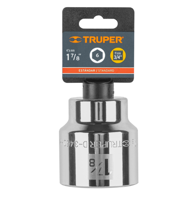 Socket, 3/4" Drive, 1-7/8" 6-Point  TRUPER