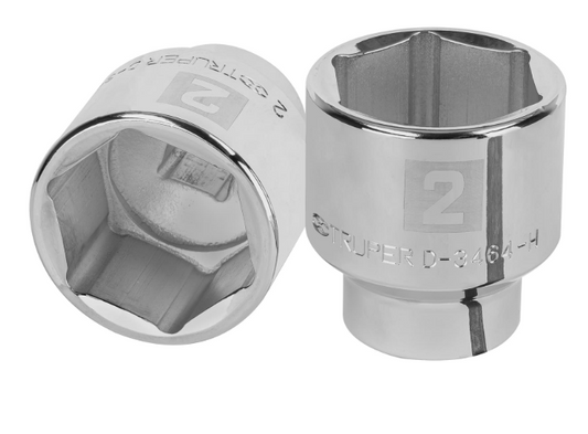 2" Socket, 6-Point, 3/4" Drive, TRUPER