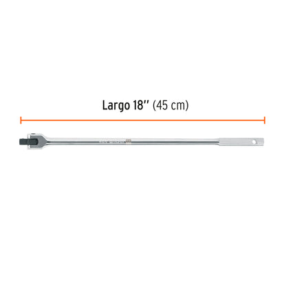 Articulated Handle With 1/2" Square Drive, 18" Long, TRUPER
