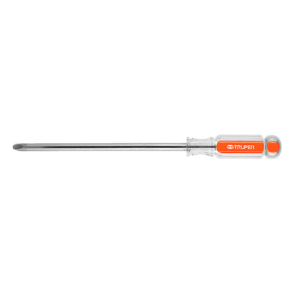 Phillips Screwdriver With Acetate Handle, 3/8" x 8" TRUPER