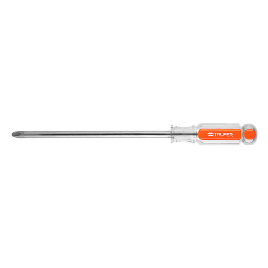 Phillips Screwdriver With Acetate Handle, 3/8" x 8" TRUPER