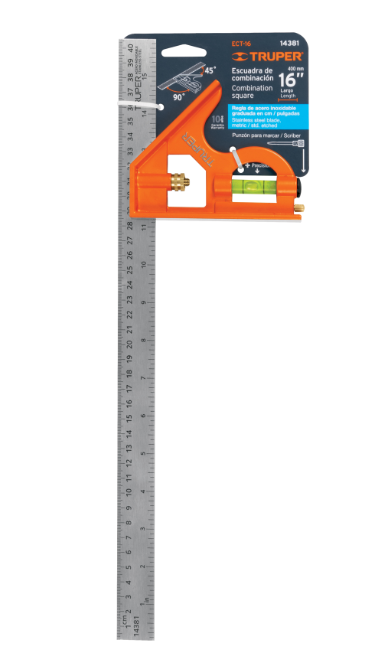 Combination Square with Marking Punch, TRUPER