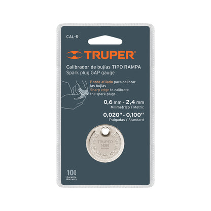 Round Spark Plug Gauge, TRUPER