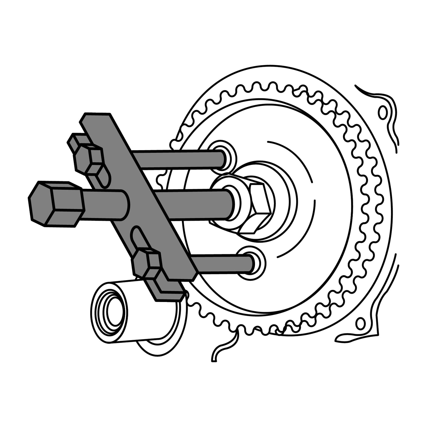 Gear and Threaded Hole Extractor, TRUPER