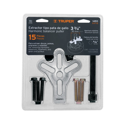 Crow's Foot Extractor, 15 Pieces, TRUPER