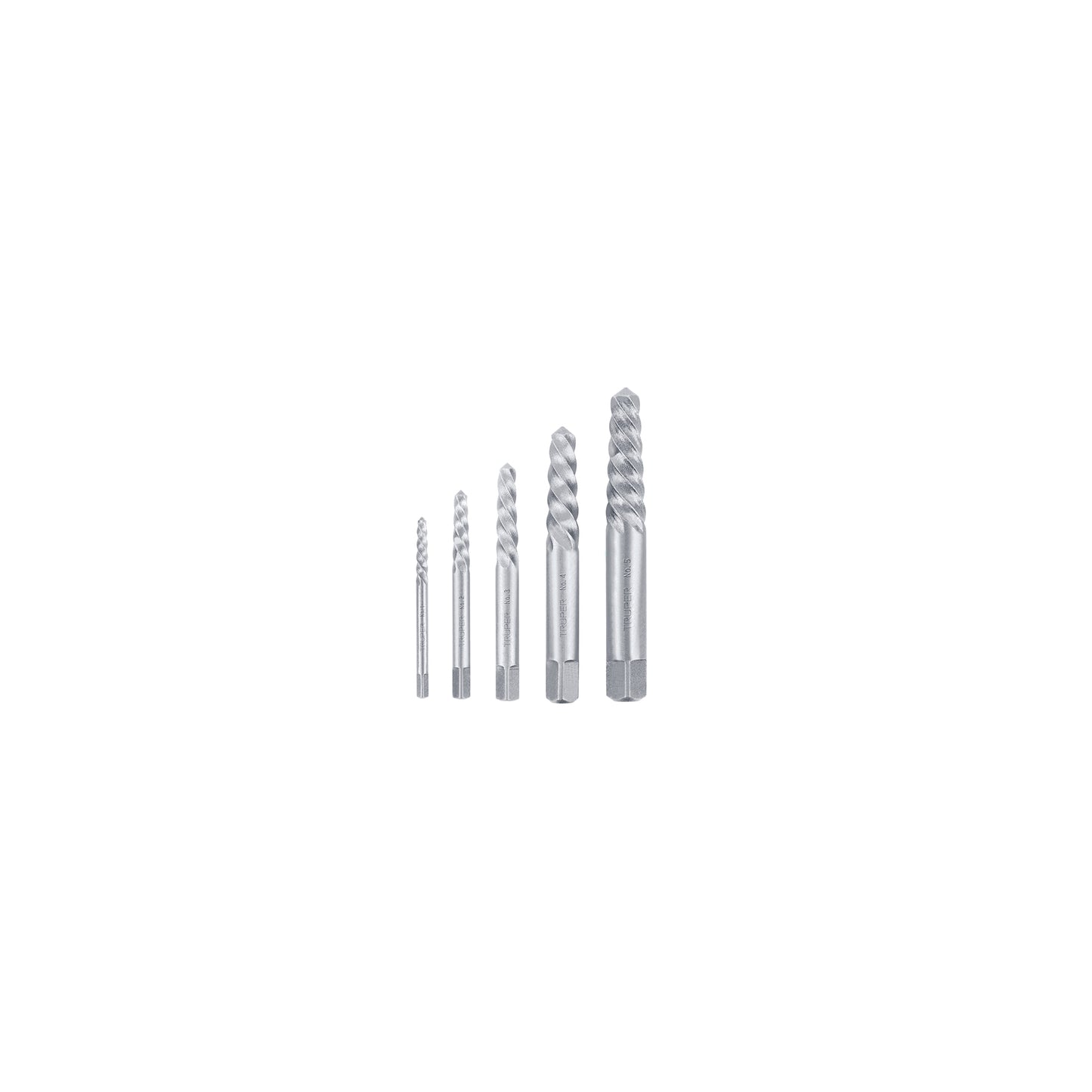 Set With 5 Screw Extractors, TRUPER