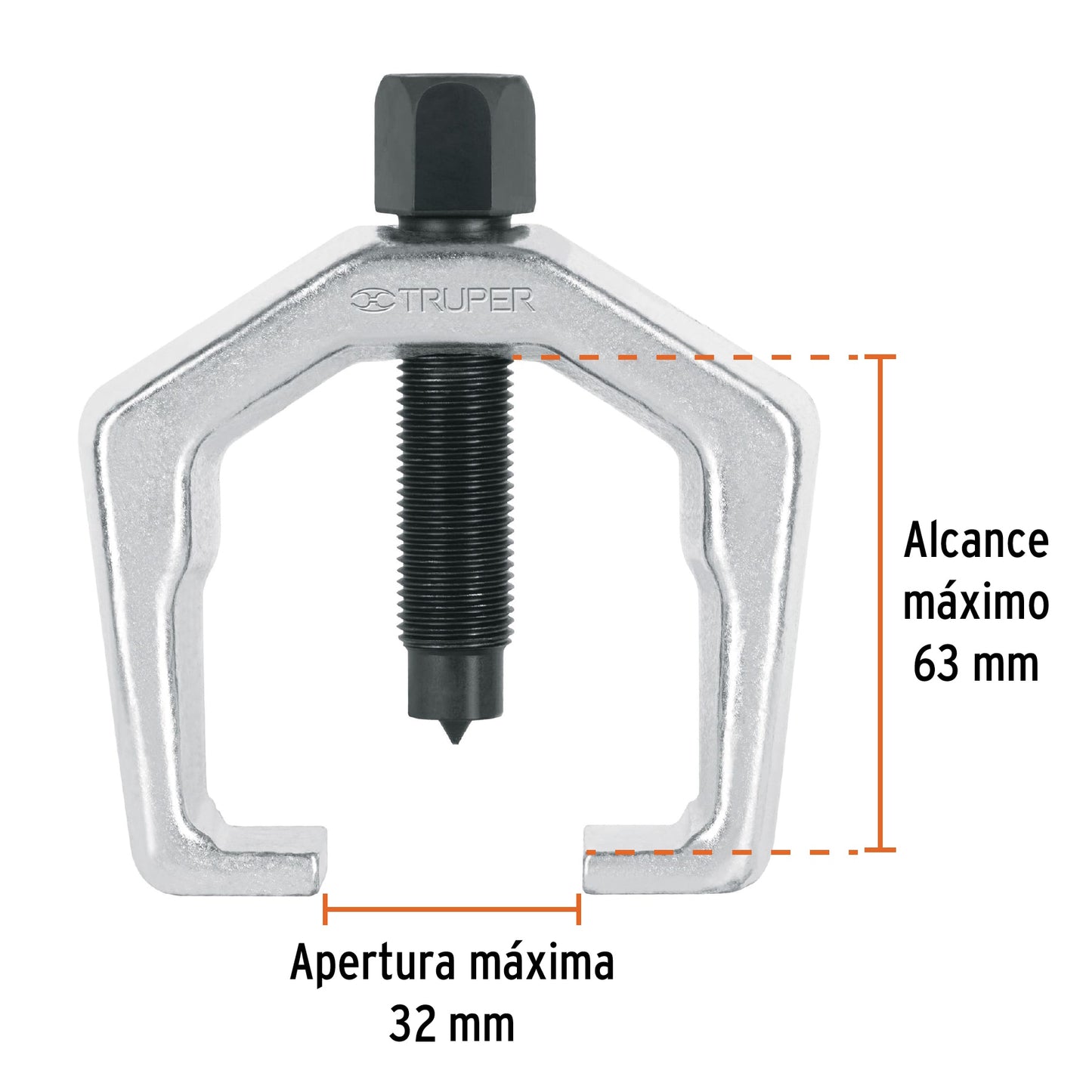Pitman Extractor, 63 mm Reach, Heavy Duty, TRUPER