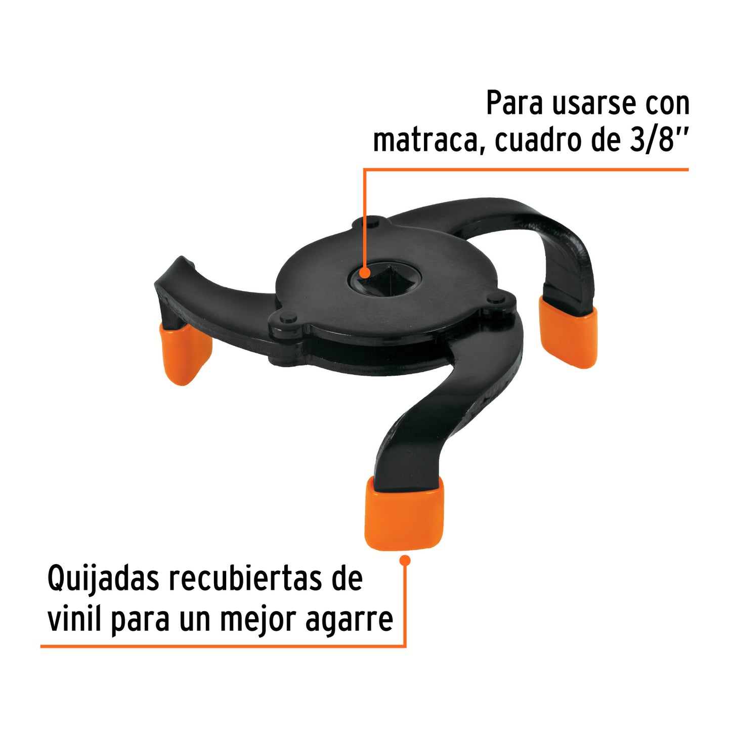 Universal Oil Filter Wrench 2-1/2" to 3-7/8" TRUPER