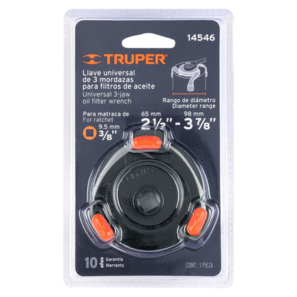 Universal Oil Filter Wrench 2-1/2" to 3-7/8" TRUPER