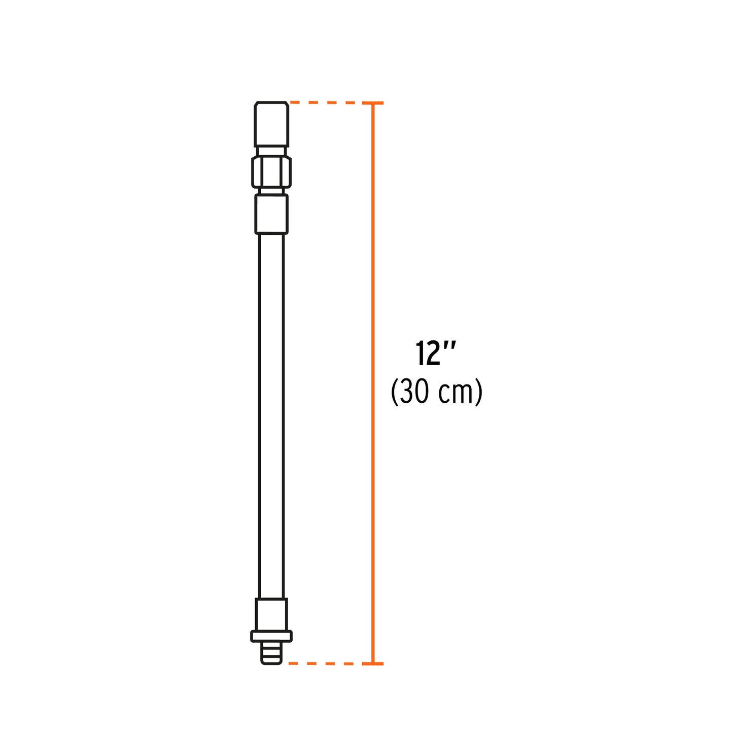 Flexible Extension For Grease Injectors, 12" TRUPER