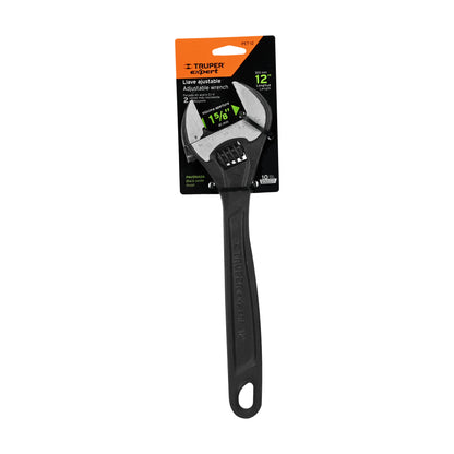 Adjustable wrench (parrot wrench) 12" professional blued finish "TRUPER"
