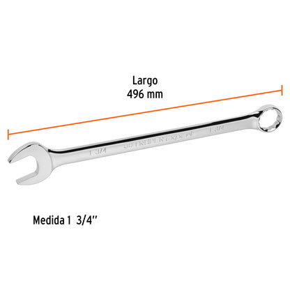 Extra-long combination wrench 1-3/4" x 496 mm long "TRUPER"