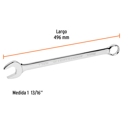 Extra-long combination wrench 1-13/16" x 496 mm long "TRUPER"