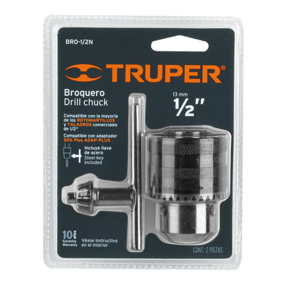 Chuck Keyed, 1/2" Knurled Body, TRUPER