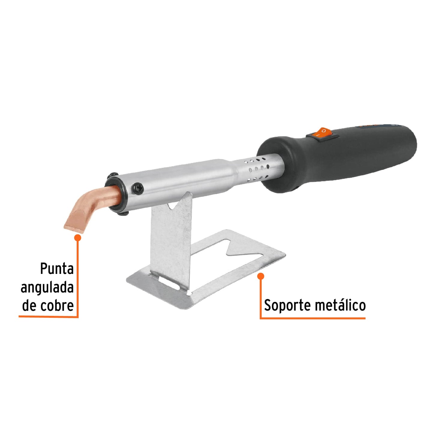 Pencil-Type Soldering Iron With Angled Tip for Heavy-Duty Use 150W TRUPER