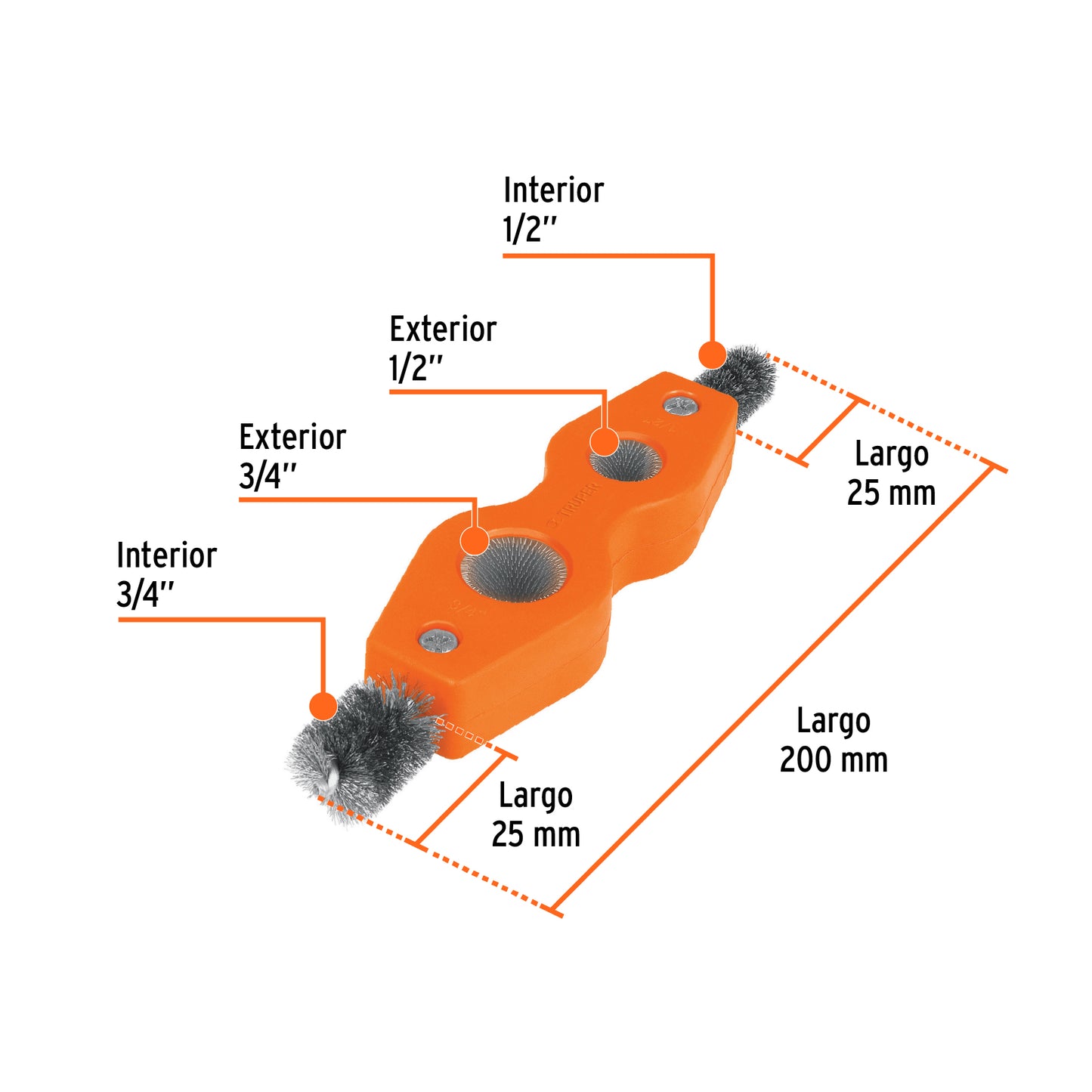 Battery Terminal Cleaning Brush 4-in-1 TRUPER