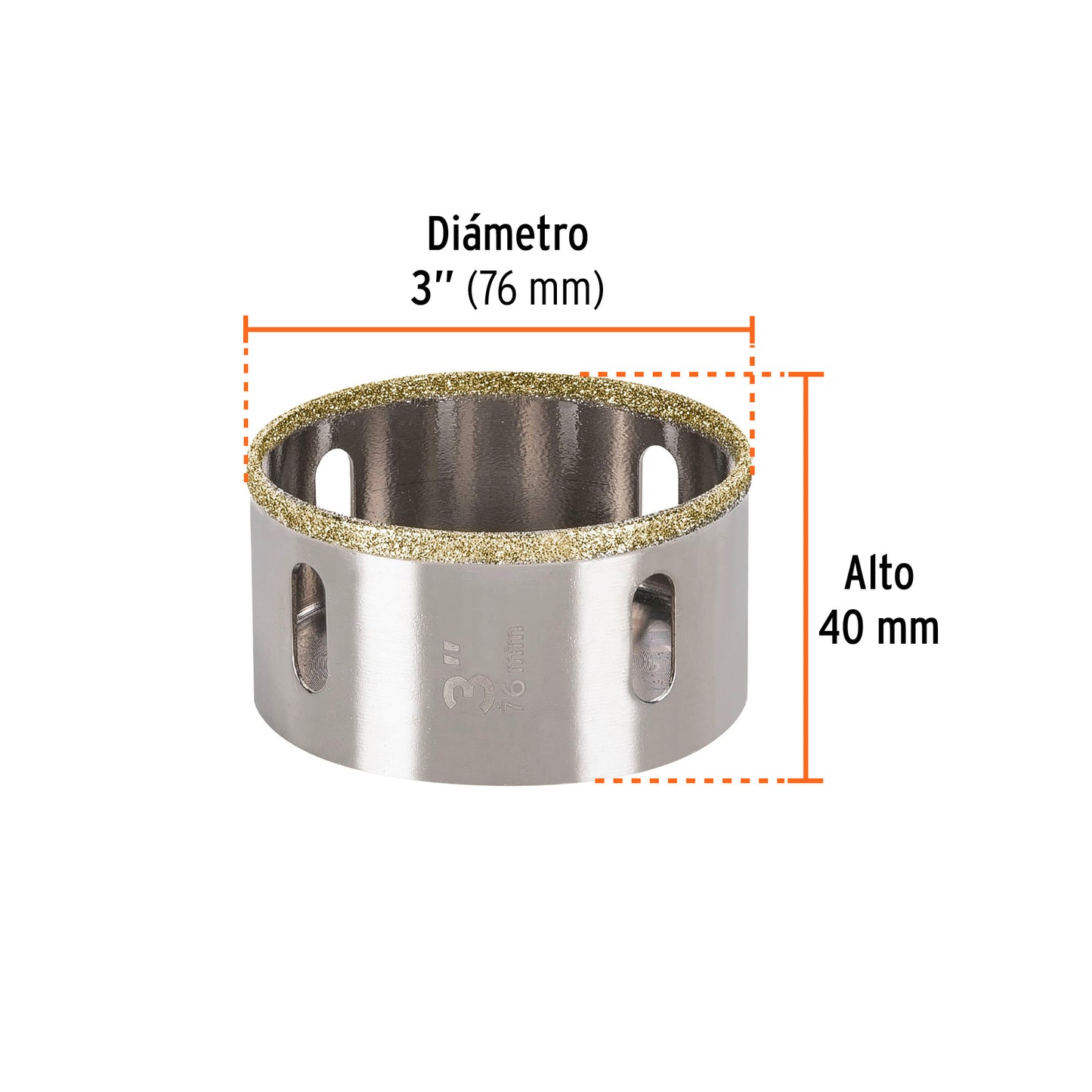 Continuous Edge Diamond Drill Bit, 3" TRUPER