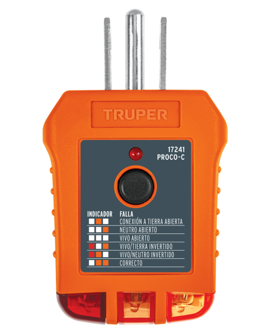 RECEPTACLE TESTER "TRUPER"