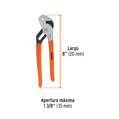 8" Extension Pliers with PVC Handle, TRUPER