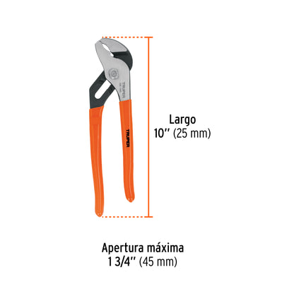 10" Extension Pliers with PVC Handle, TRUPER