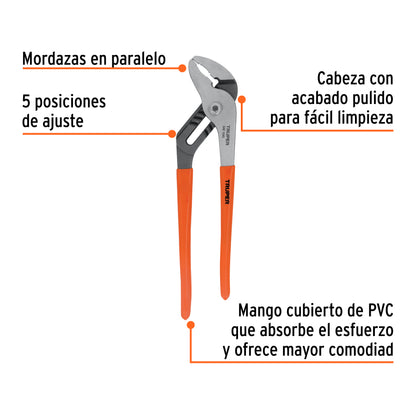 12" Extension Pliers with PVC Handle, TRUPER