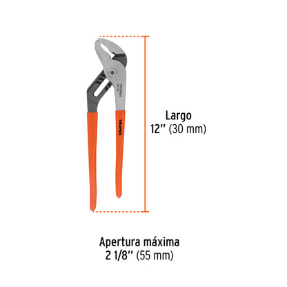 12" Extension Pliers with PVC Handle, TRUPER