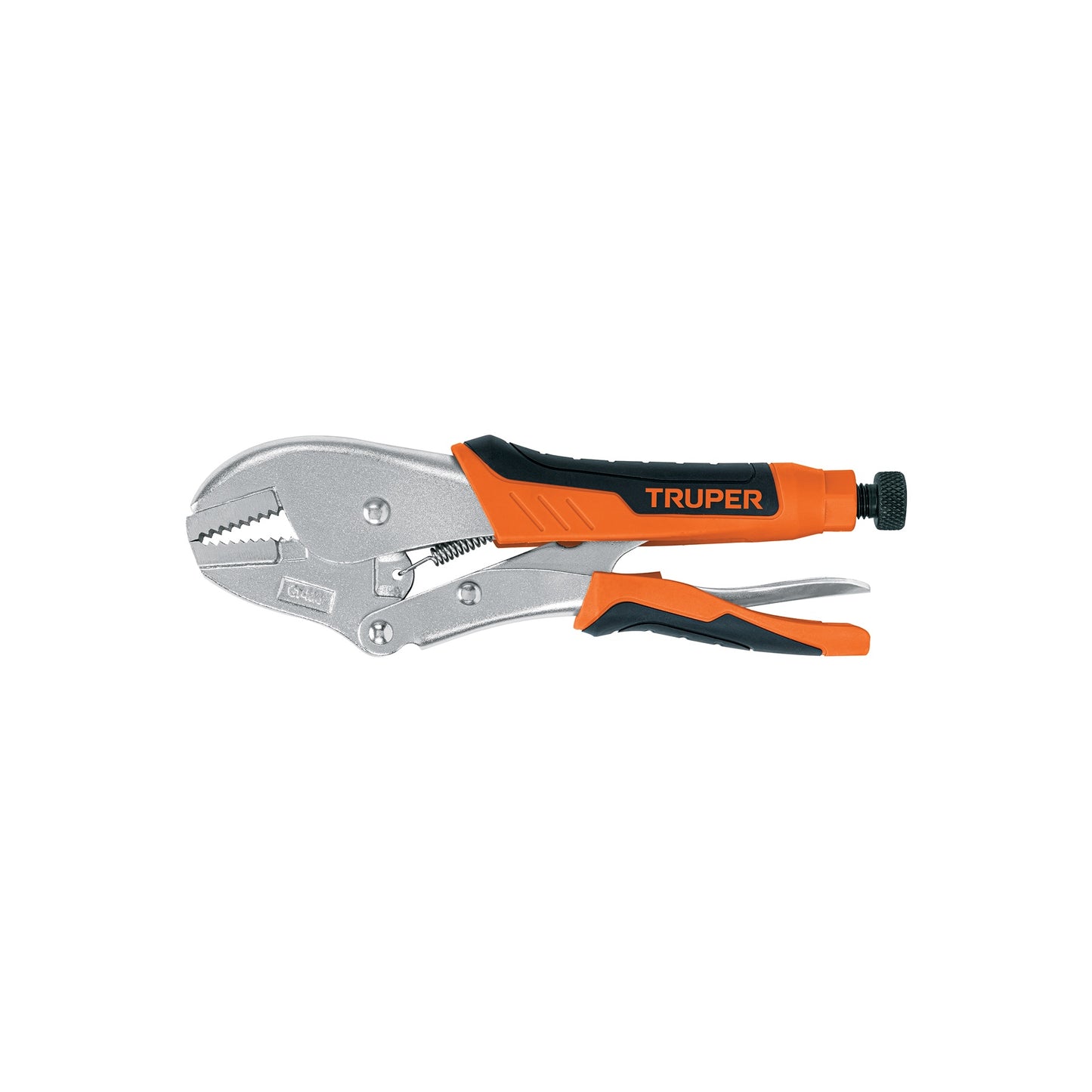 Locking pliers 10" straight jaw vinyl handle "TRUPER"