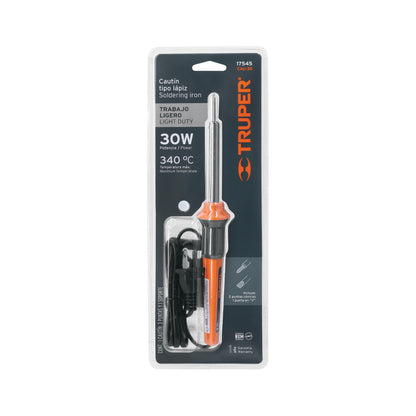 Pencil-Type Soldering Iron For Light Duty 30W TRUPER