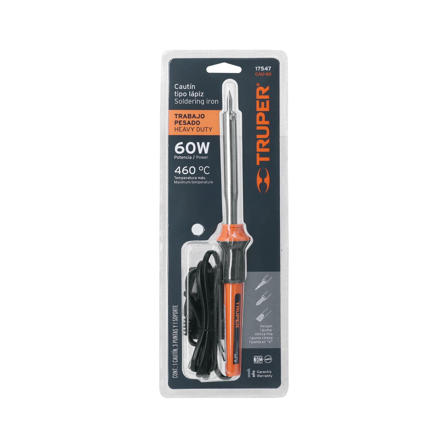 Pencil-Type Soldering Iron For Light Duty 60W TRUPER