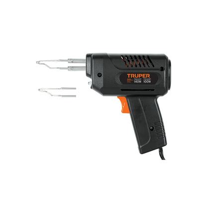 Pistol-Type Soldering Iron With 2 Temperature Settings, 140W TRUPER