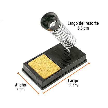 Pencil-Type Soldering Iron Stand With Sponge Cleaner, TRUPER