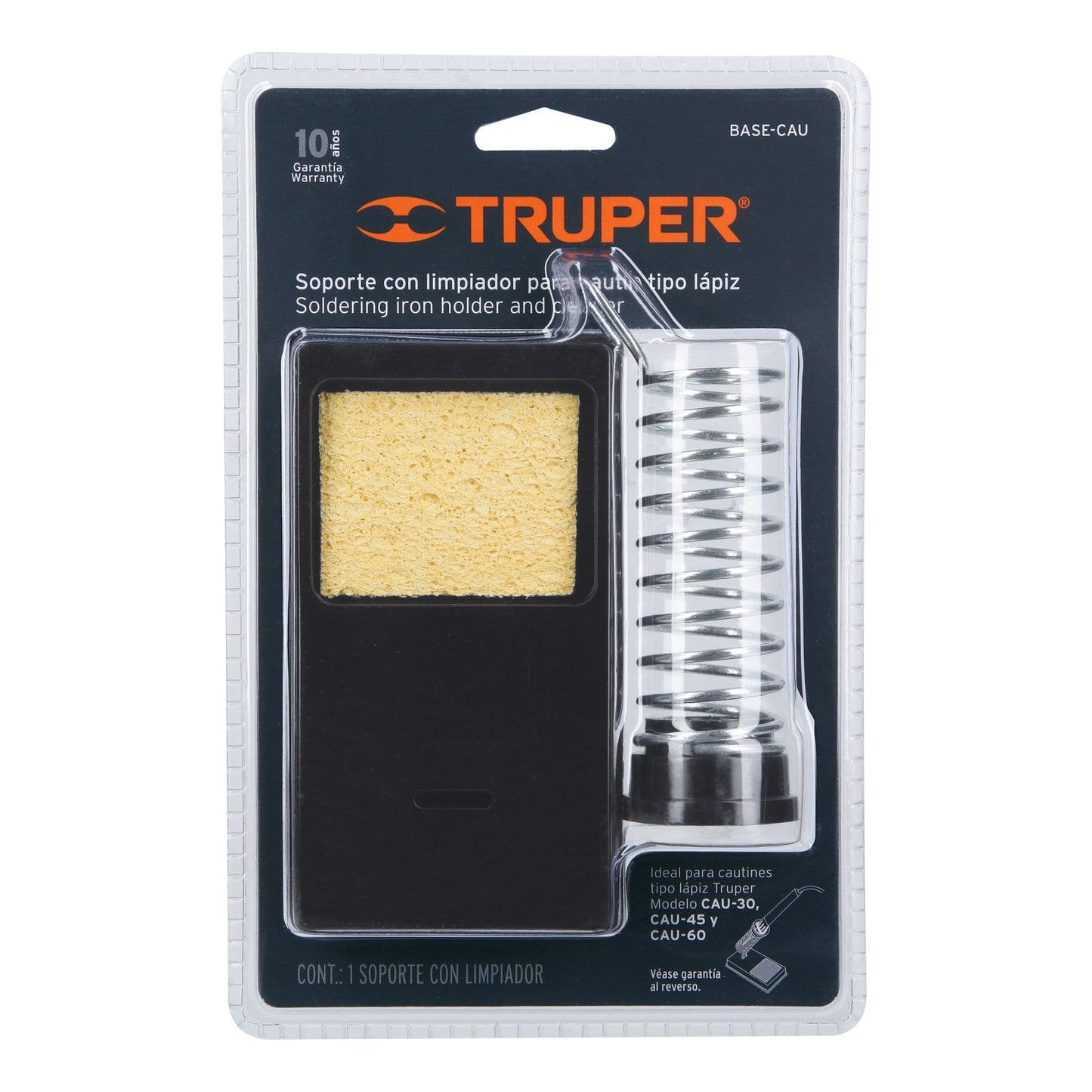 Pencil-Type Soldering Iron Stand With Sponge Cleaner, TRUPER