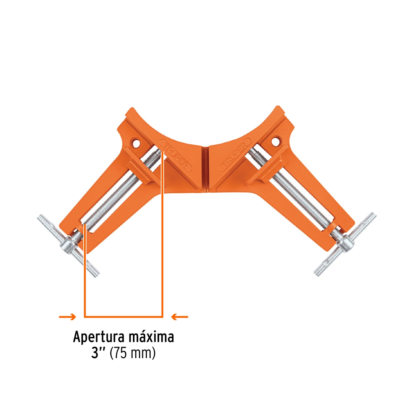 Corner Clamp 3" Professional, Aluminum Body, TRUPER