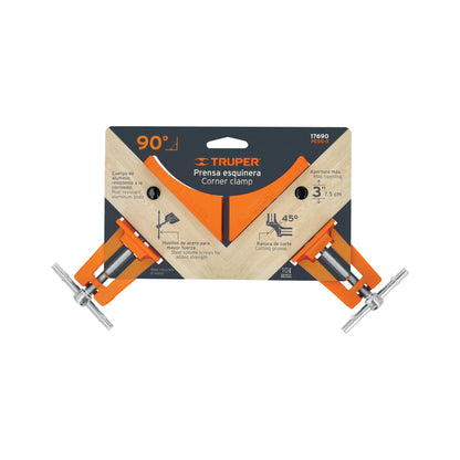 Corner Clamp 3" Professional, Aluminum Body, TRUPER
