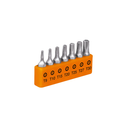Torx Bit Set With Locking Mechanism, 1" Long, 7-Piece Combination TRUPER EXPERT