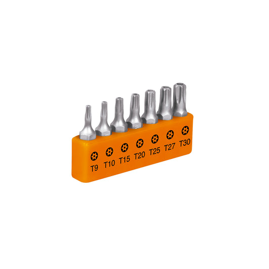 Torx Bit Set With Locking Mechanism, 1" Long, 7-Piece Combination TRUPER EXPERT