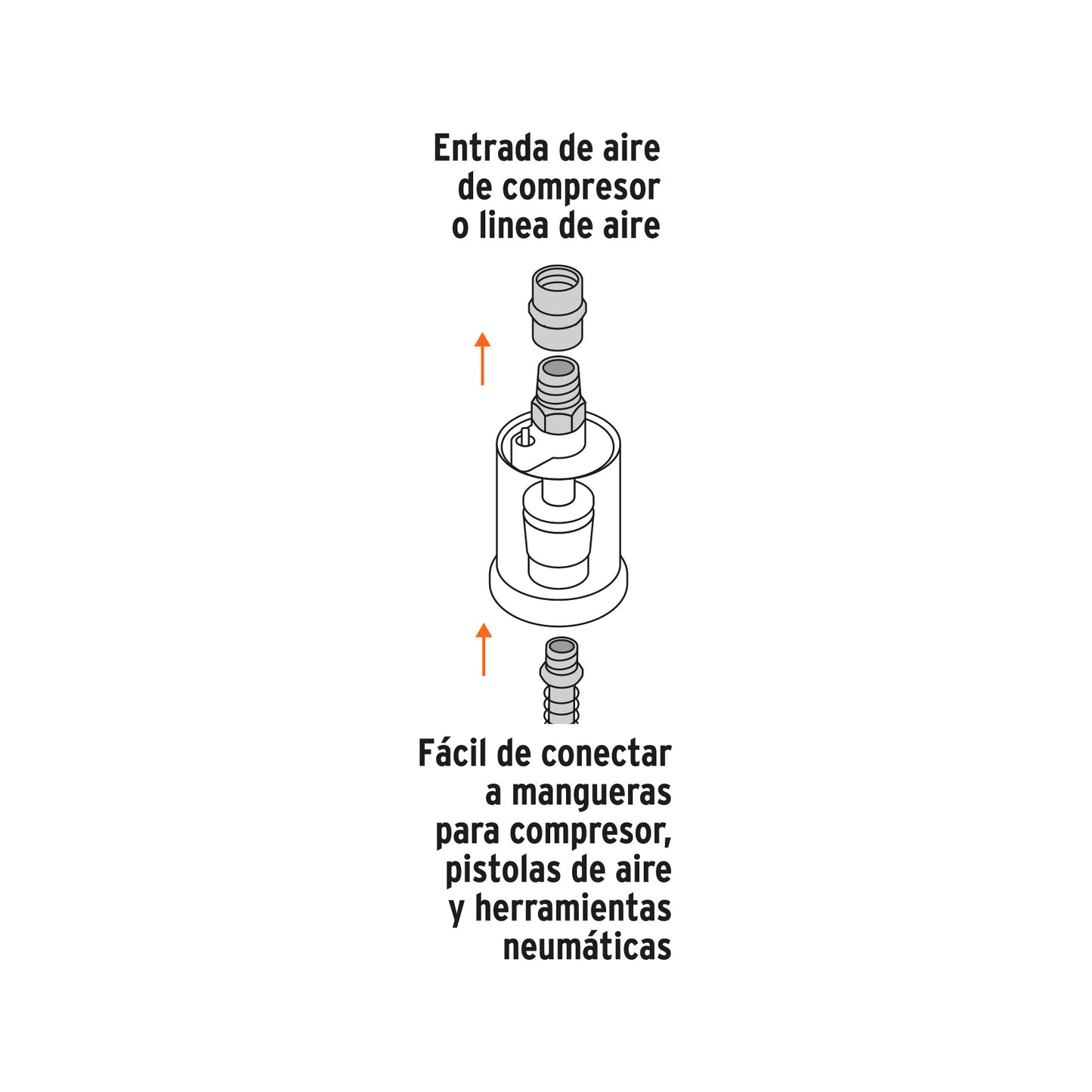 Oil and Water Separator Filter, 1/4" NPT Thread TRUPER