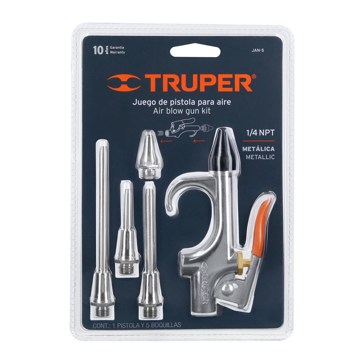 Blowtorch Gun Set with 5 Nozzles TRUPER