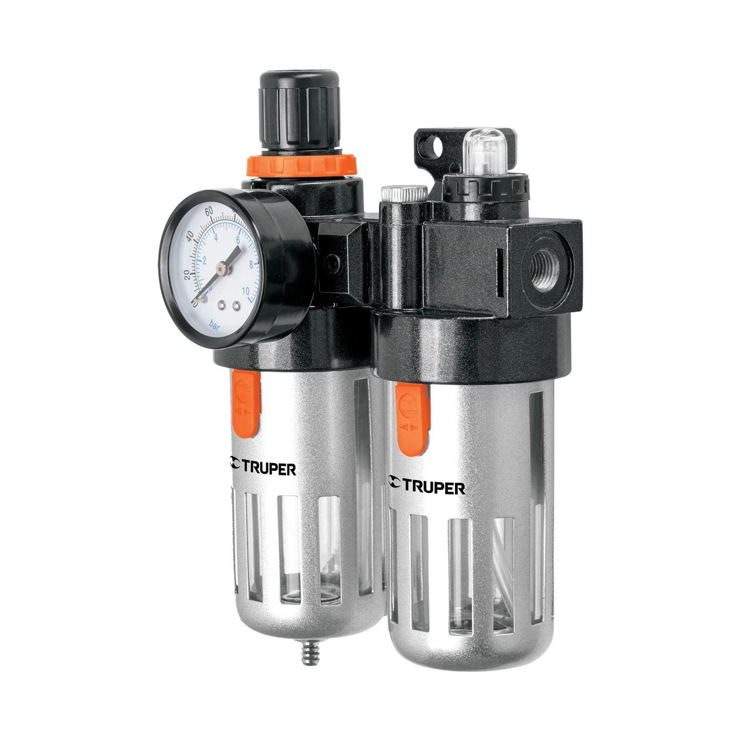 Air Filter And Regulator With Lubrication Module, TRUPER