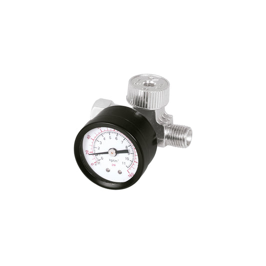 Air Regulator With Pressure Gauge, 1/4" NPT Thread, TRUPER