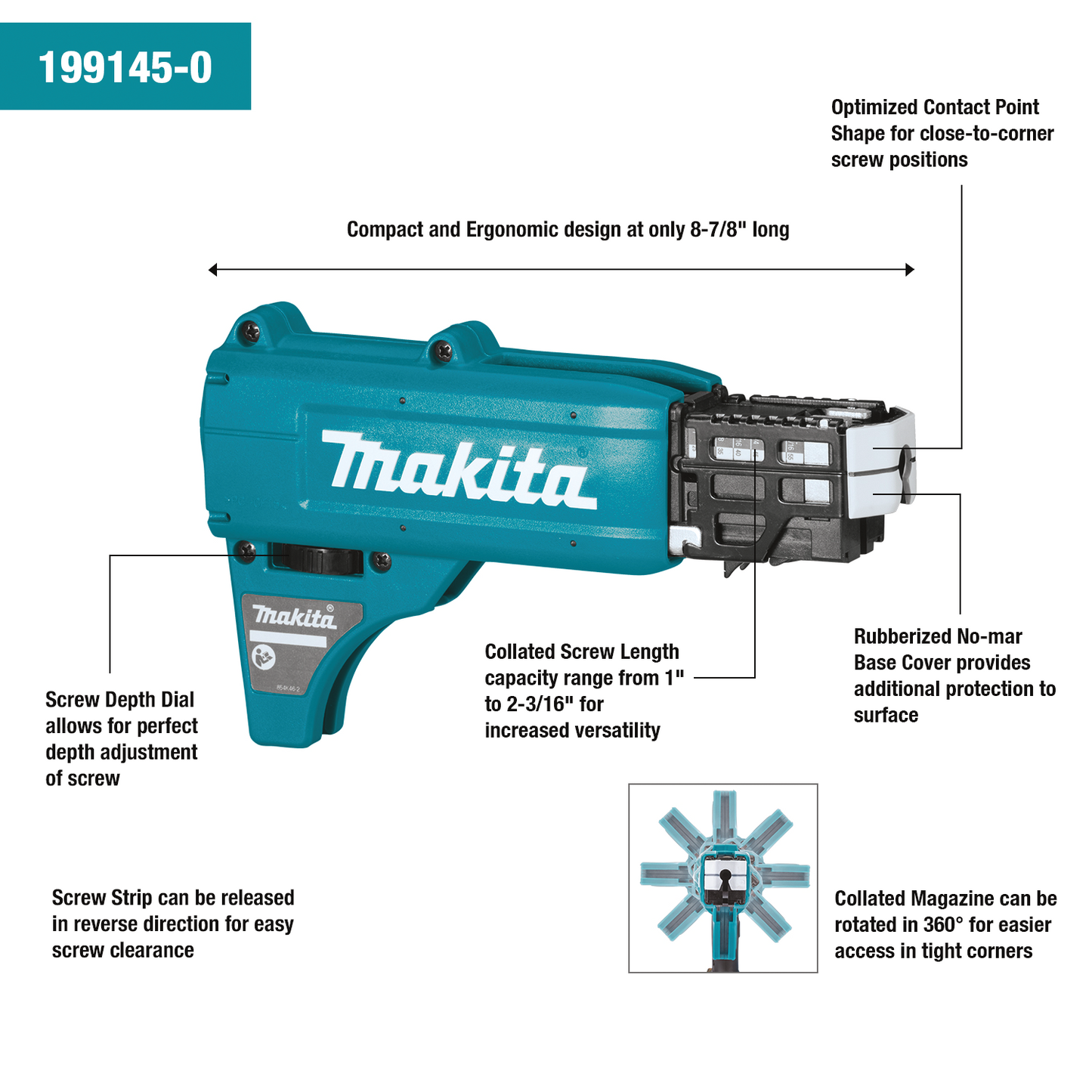 Collated Autofeed Screwdriver Magazine Makita