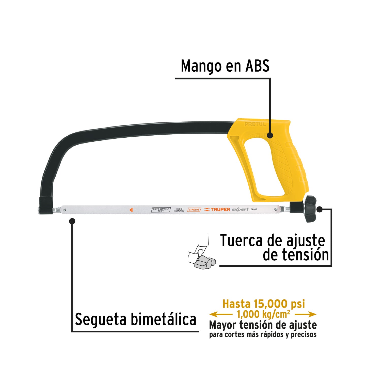 12" Bow For Saw Blade, PRETUL