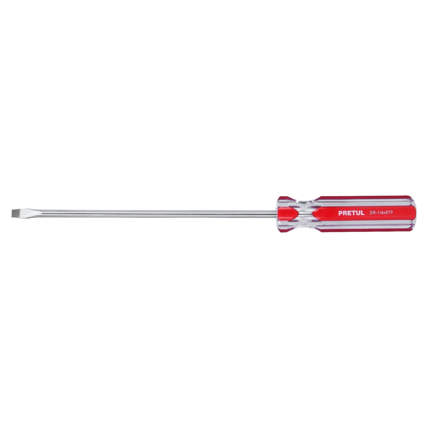 Flat Screwdriver 1/4 x 8" PVC Handle, PRETUL