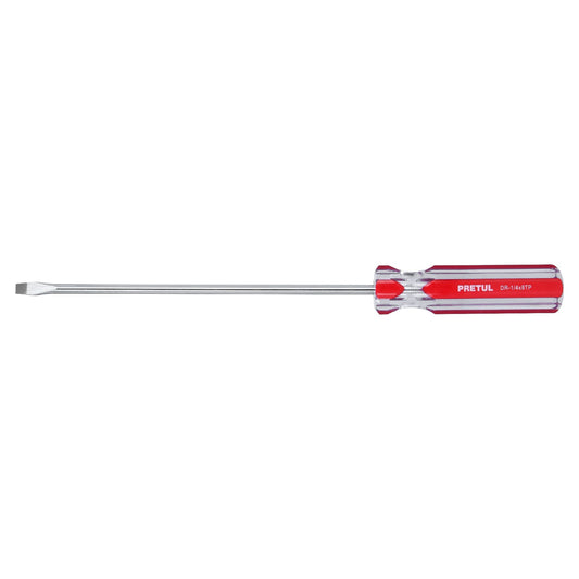 Flat Screwdriver 1/4 x 8" PVC Handle, PRETUL
