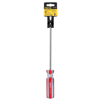 Flat Screwdriver 1/4 x 8" PVC Handle, PRETUL